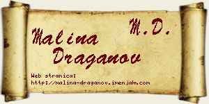 Malina Draganov vizit kartica